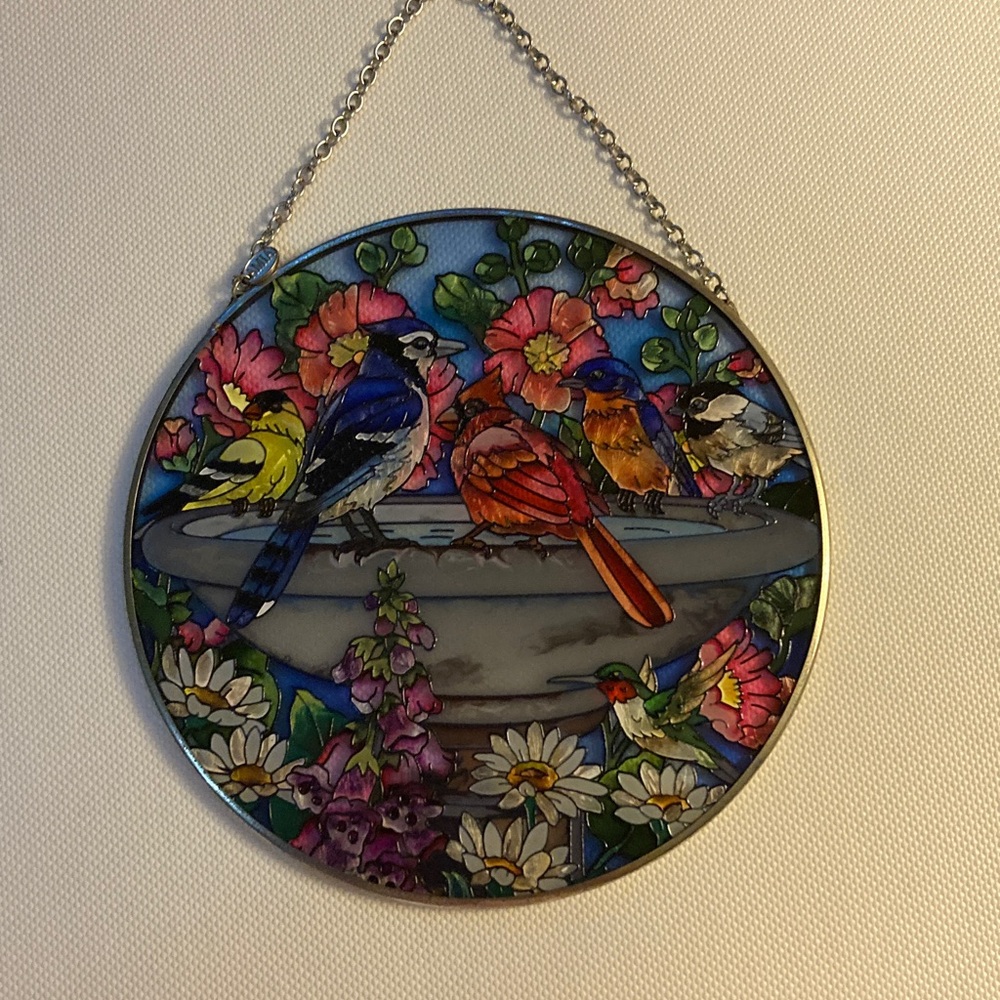 Colorful Bird Art Suncatcher